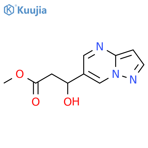 methyl 3-hydroxy-3-{pyrazolo1,5-apyrimidin-6-yl}propanoate structure