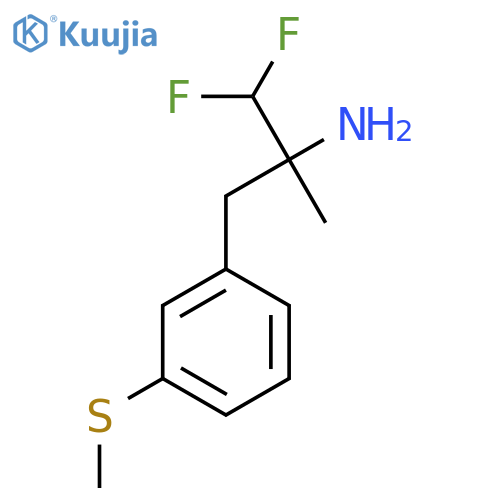 1,1-difluoro-2-methyl-3-3-(methylsulfanyl)phenylpropan-2-amine structure