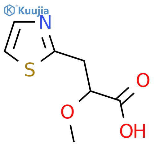 2-methoxy-3-(1,3-thiazol-2-yl)propanoic acid structure