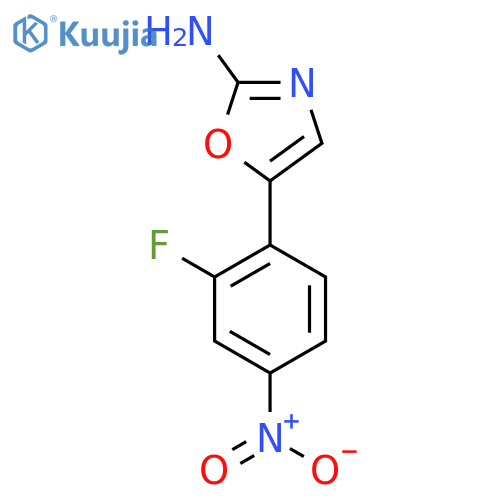5-(2-fluoro-4-nitrophenyl)-1,3-oxazol-2-amine structure