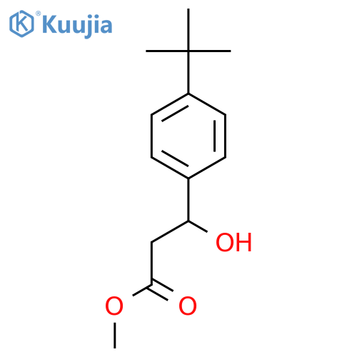 methyl 3-(4-tert-butylphenyl)-3-hydroxypropanoate structure