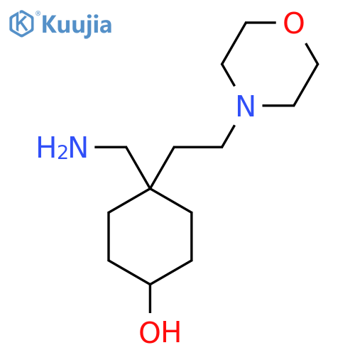 4-(aminomethyl)-4-2-(morpholin-4-yl)ethylcyclohexan-1-ol structure
