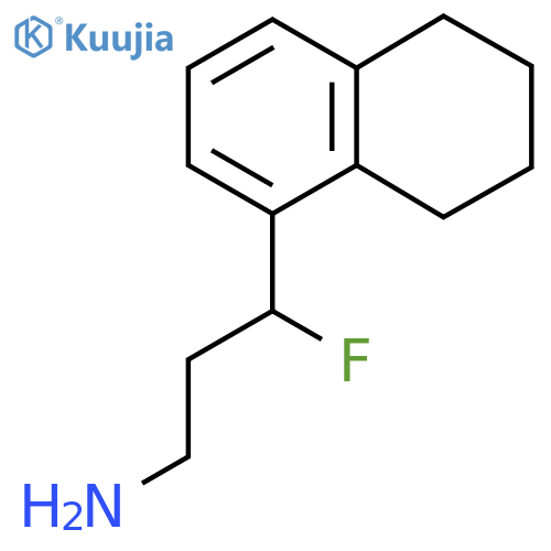 3-fluoro-3-(5,6,7,8-tetrahydronaphthalen-1-yl)propan-1-amine structure