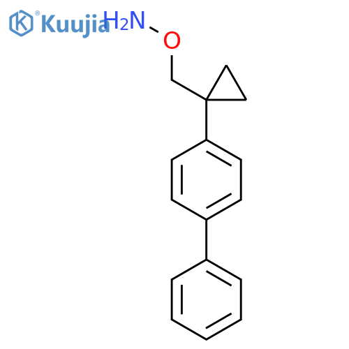 O-{1-(4-phenylphenyl)cyclopropylmethyl}hydroxylamine structure