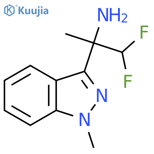 1,1-difluoro-2-(1-methyl-1H-indazol-3-yl)propan-2-amine structure