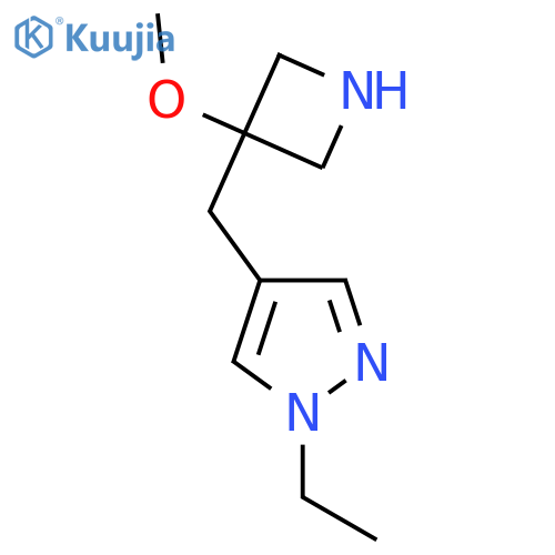 1-ethyl-4-(3-methoxyazetidin-3-yl)methyl-1H-pyrazole structure