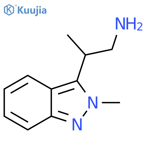 2-(2-methyl-2H-indazol-3-yl)propan-1-amine structure