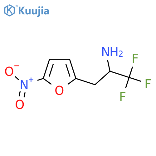 1,1,1-trifluoro-3-(5-nitrofuran-2-yl)propan-2-amine structure