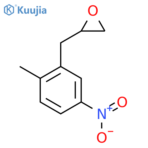 2-(2-methyl-5-nitrophenyl)methyloxirane structure