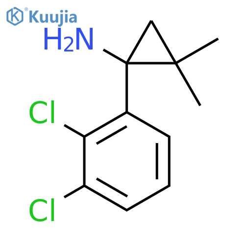 1-(2,3-dichlorophenyl)-2,2-dimethylcyclopropan-1-amine structure