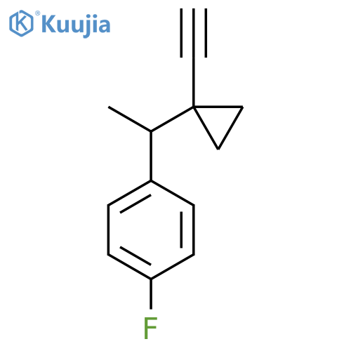 1-1-(1-ethynylcyclopropyl)ethyl-4-fluorobenzene structure
