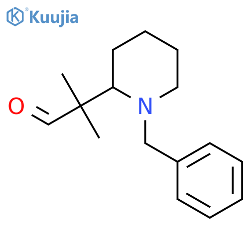 2-(1-benzylpiperidin-2-yl)-2-methylpropanal structure