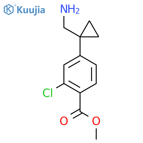 methyl 4-1-(aminomethyl)cyclopropyl-2-chlorobenzoate structure
