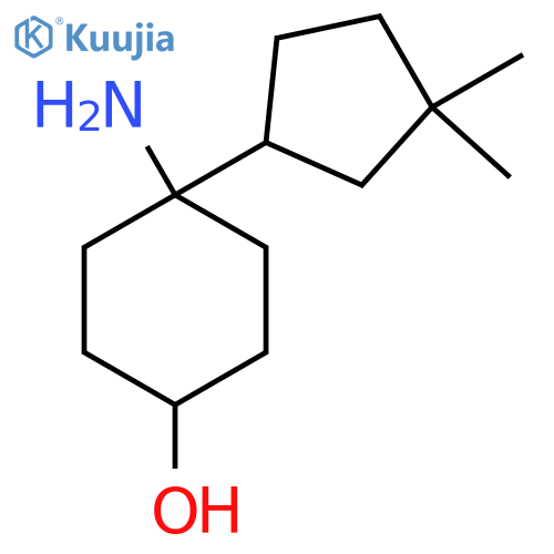 4-amino-4-(3,3-dimethylcyclopentyl)cyclohexan-1-ol structure