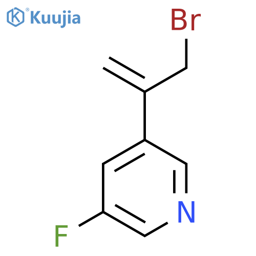 3-(3-bromoprop-1-en-2-yl)-5-fluoropyridine structure