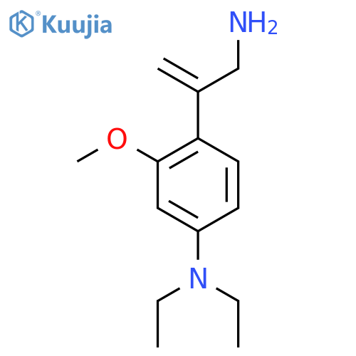 4-(3-aminoprop-1-en-2-yl)-N,N-diethyl-3-methoxyaniline structure