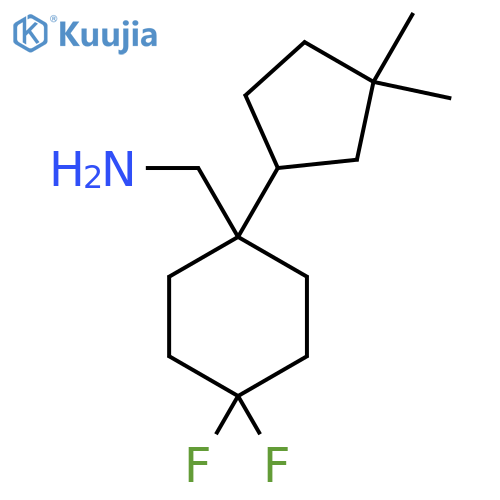 1-(3,3-dimethylcyclopentyl)-4,4-difluorocyclohexylmethanamine structure