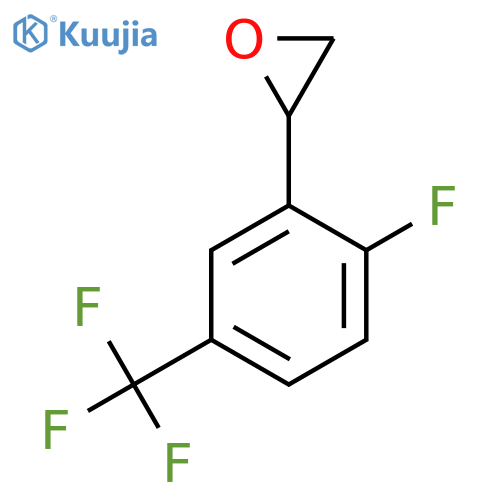 2-2-fluoro-5-(trifluoromethyl)phenyloxirane structure