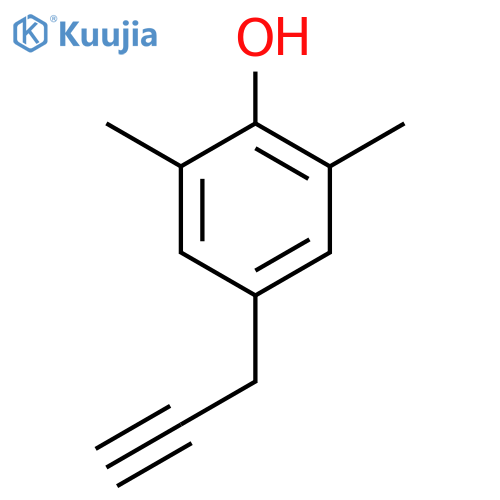 2,6-dimethyl-4-(prop-2-yn-1-yl)phenol structure