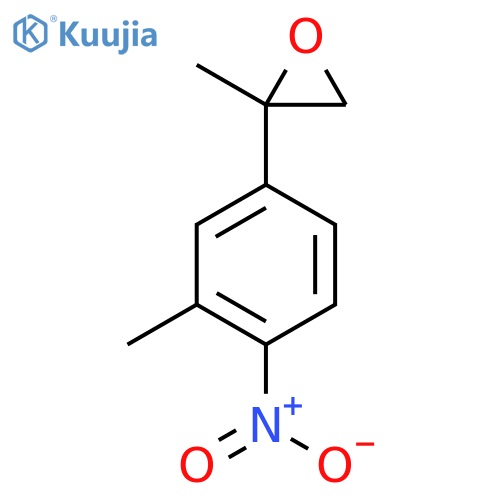 2-Methyl-2-(3-methyl-4-nitrophenyl)oxirane structure