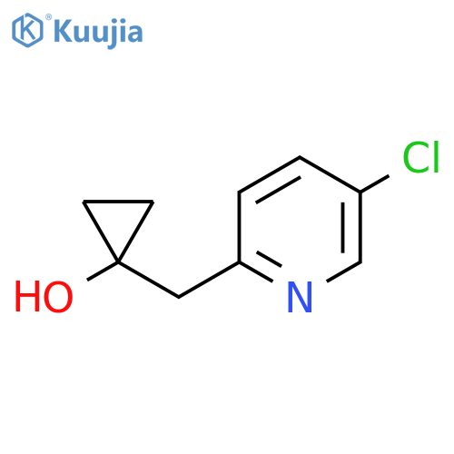 1-(5-chloropyridin-2-yl)methylcyclopropan-1-ol structure