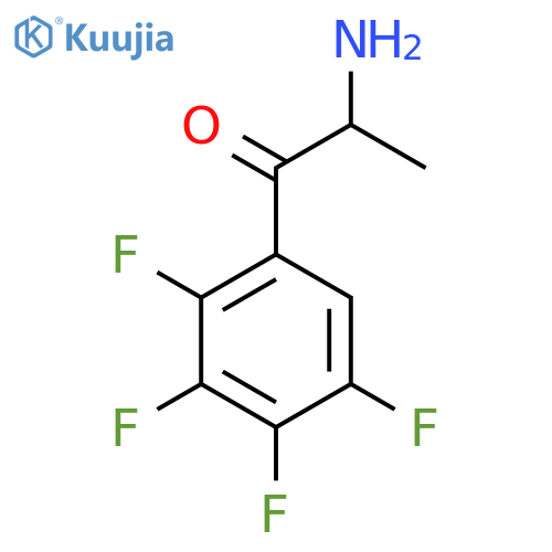 2-amino-1-(2,3,4,5-tetrafluorophenyl)propan-1-one structure