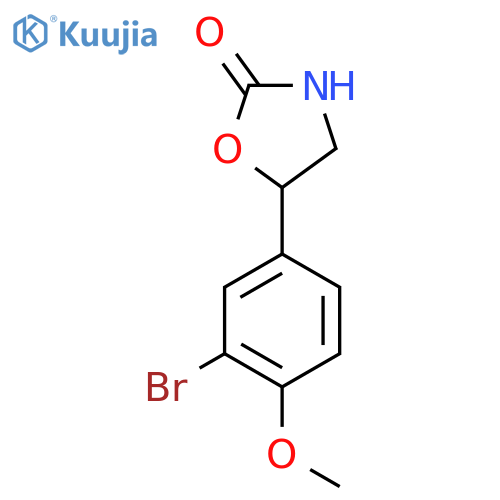 5-(3-Bromo-4-methoxyphenyl)-1,3-oxazolidin-2-one structure