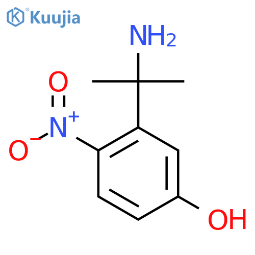 3-(2-aminopropan-2-yl)-4-nitrophenol structure