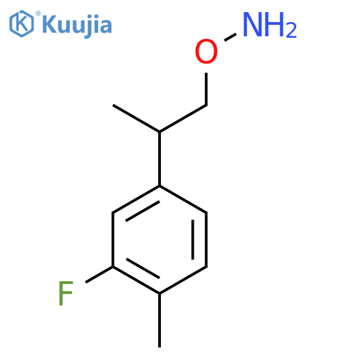 O-2-(3-fluoro-4-methylphenyl)propylhydroxylamine structure