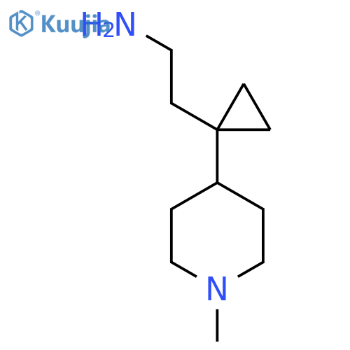 2-1-(1-methylpiperidin-4-yl)cyclopropylethan-1-amine structure
