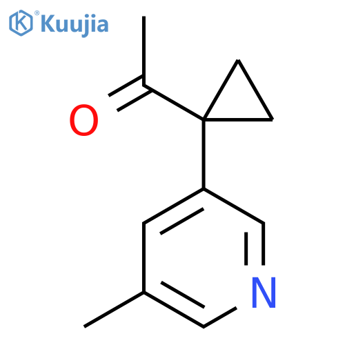 1-1-(5-methylpyridin-3-yl)cyclopropylethan-1-one structure