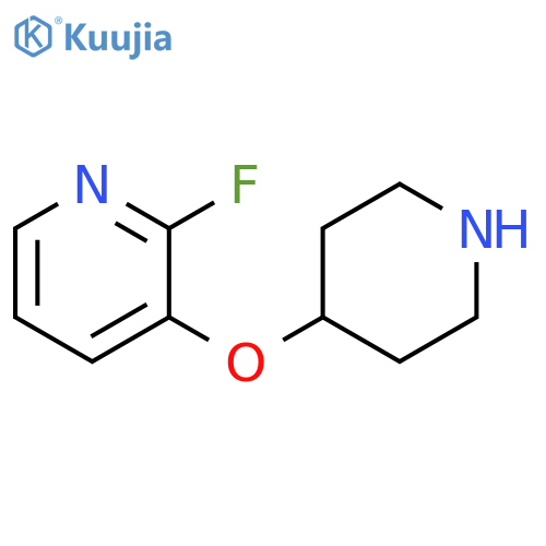 2-fluoro-3-(piperidin-4-yloxy)pyridine structure