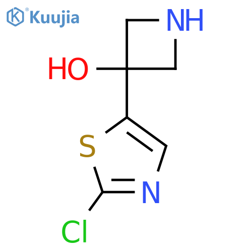 3-(2-chloro-1,3-thiazol-5-yl)azetidin-3-ol structure