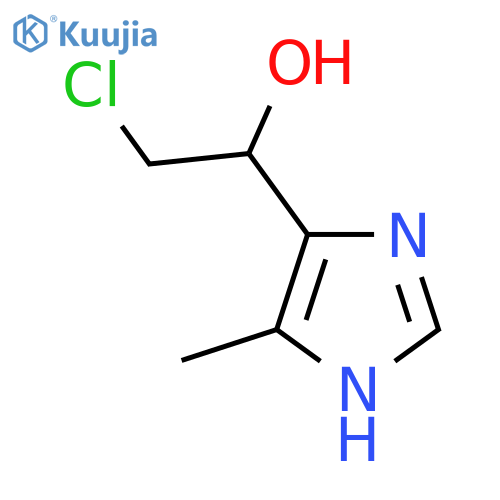 2-chloro-1-(4-methyl-1H-imidazol-5-yl)ethan-1-ol structure