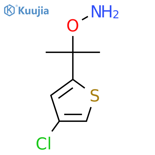 O-2-(4-chlorothiophen-2-yl)propan-2-ylhydroxylamine structure