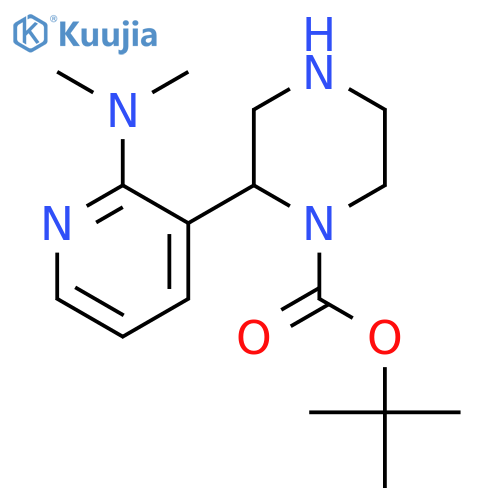 tert-butyl 2-2-(dimethylamino)pyridin-3-ylpiperazine-1-carboxylate structure