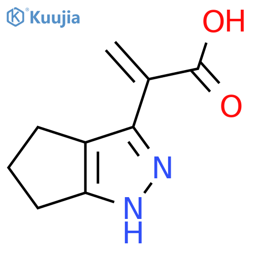 2-{1H,4H,5H,6H-cyclopentacpyrazol-3-yl}prop-2-enoic acid structure