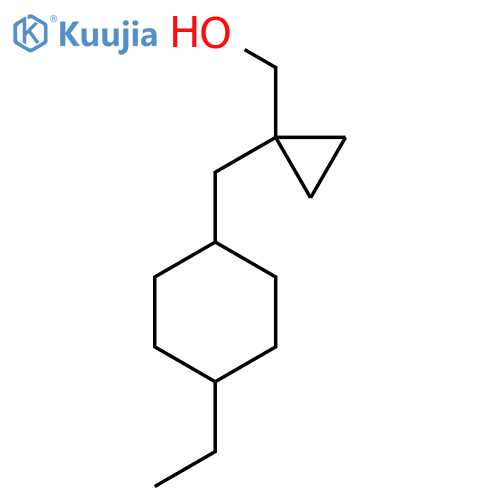 {1-(4-ethylcyclohexyl)methylcyclopropyl}methanol structure
