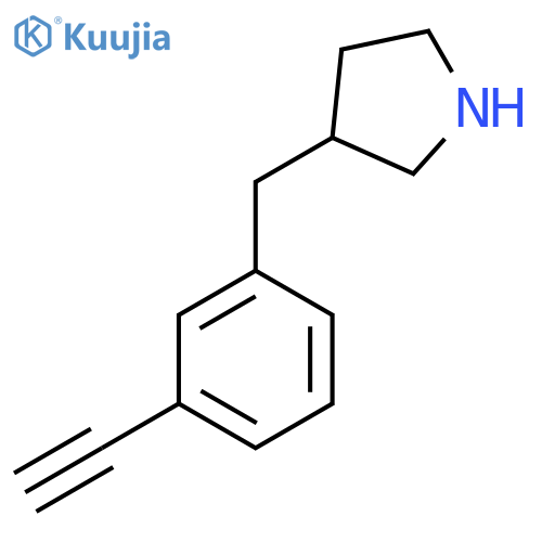 3-(3-ethynylphenyl)methylpyrrolidine structure