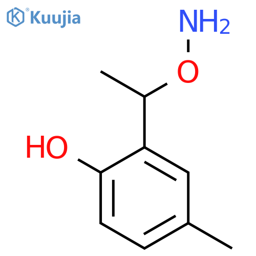 2-1-(aminooxy)ethyl-4-methylphenol structure