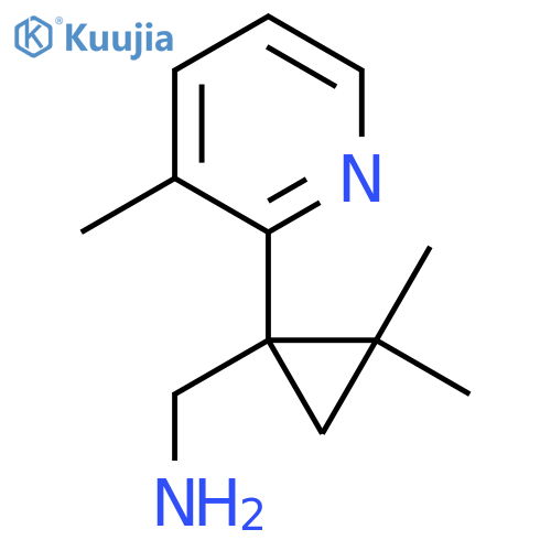 2,2-dimethyl-1-(3-methylpyridin-2-yl)cyclopropylmethanamine structure