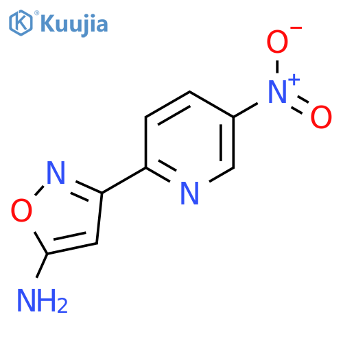 3-(5-nitropyridin-2-yl)-1,2-oxazol-5-amine structure