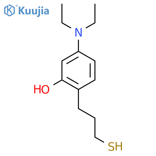 5-(Diethylamino)-2-(3-sulfanylpropyl)phenol structure