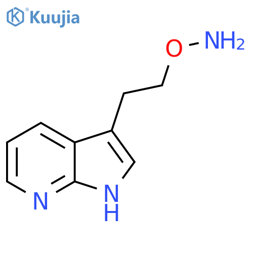 O-(2-{1H-pyrrolo2,3-bpyridin-3-yl}ethyl)hydroxylamine structure