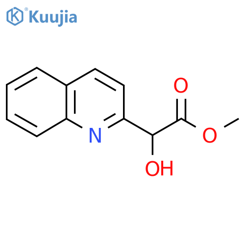 methyl 2-hydroxy-2-(quinolin-2-yl)acetate structure