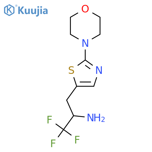 1,1,1-trifluoro-3-2-(morpholin-4-yl)-1,3-thiazol-5-ylpropan-2-amine structure