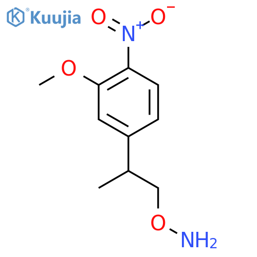 O-2-(3-methoxy-4-nitrophenyl)propylhydroxylamine structure