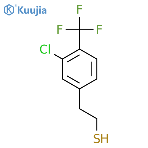 2-3-chloro-4-(trifluoromethyl)phenylethane-1-thiol structure