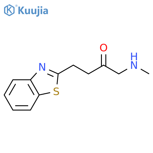 4-(1,3-benzothiazol-2-yl)-1-(methylamino)butan-2-one structure