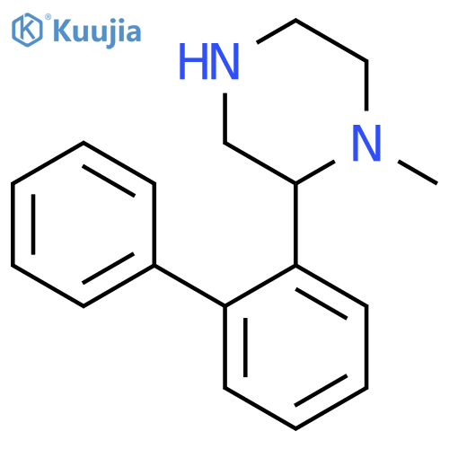 1-methyl-2-(2-phenylphenyl)piperazine structure